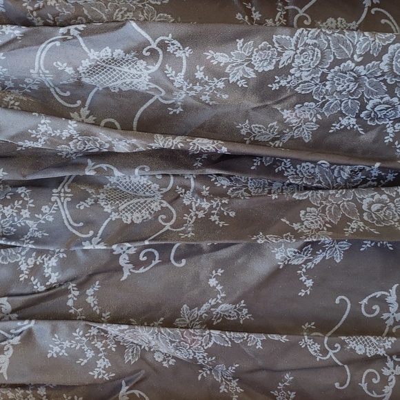 Gunne Sax Black Brocade Lace Detail Formal Dress 5 - Picture 3 of 7